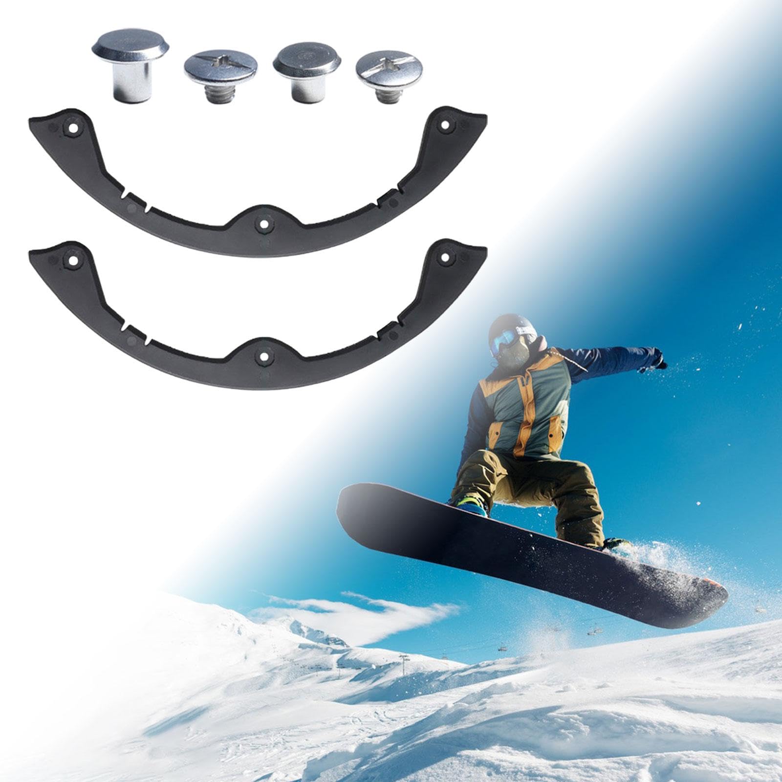 perfk Bande de Protection de Snowboard en Silicone, 2 pièces, Couverture de Bord, Garde de Pont de Planche à roulettes Standard