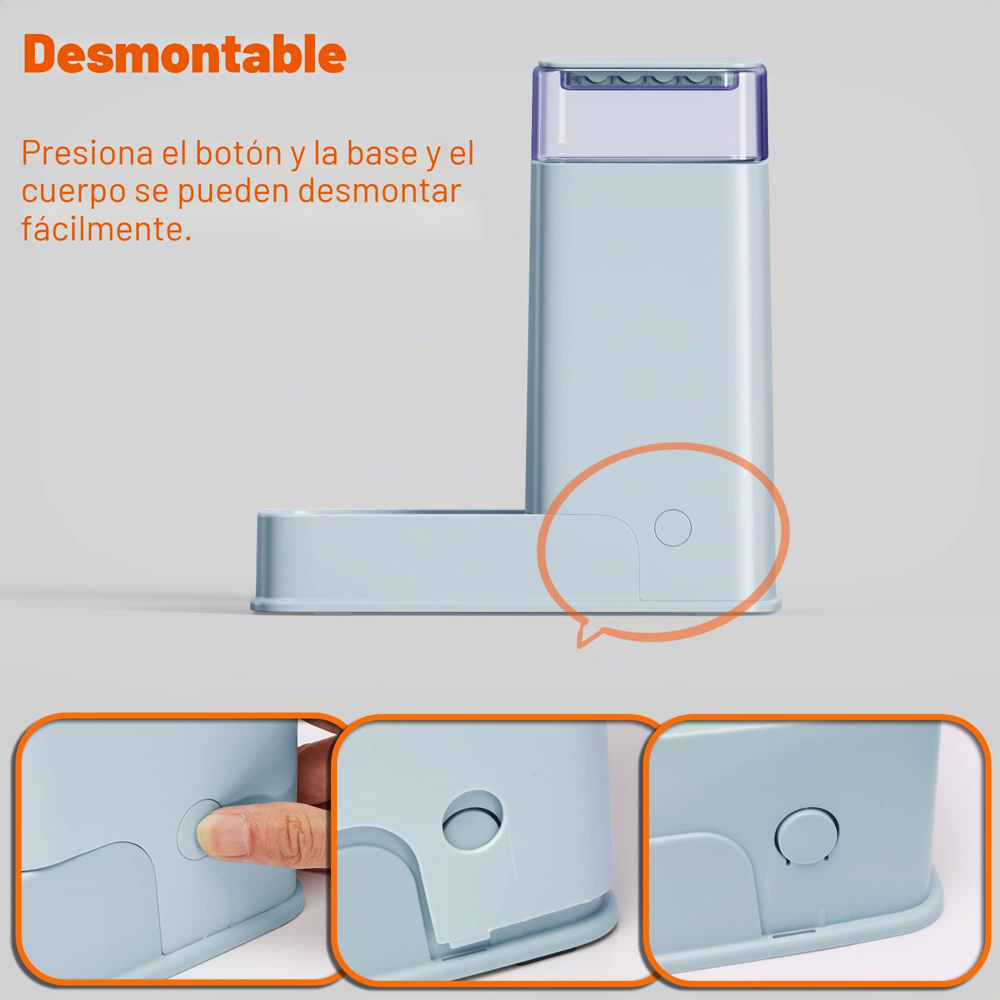 Comedero automático para Gatos y dispensador de Agua para Gatos en Juego de 2 Paquetes de alimentador automático para Perros y dispensador de Agua para Perros pequeños, Cachorros, Gatitos