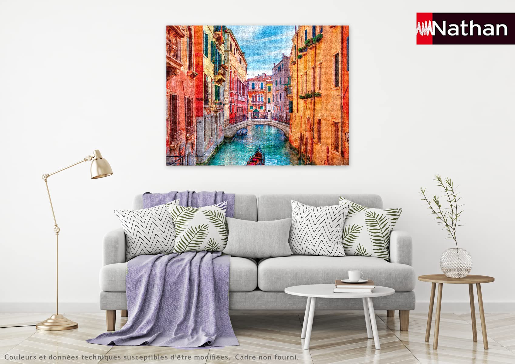 Nathan - Puzzle 2000 pièces - sur Les canaux de Venise - Adultes et Enfants dès 14 Ans - Puzzle de qualité supérieure - Encastrement Parfait - Collection Urbain - 87311