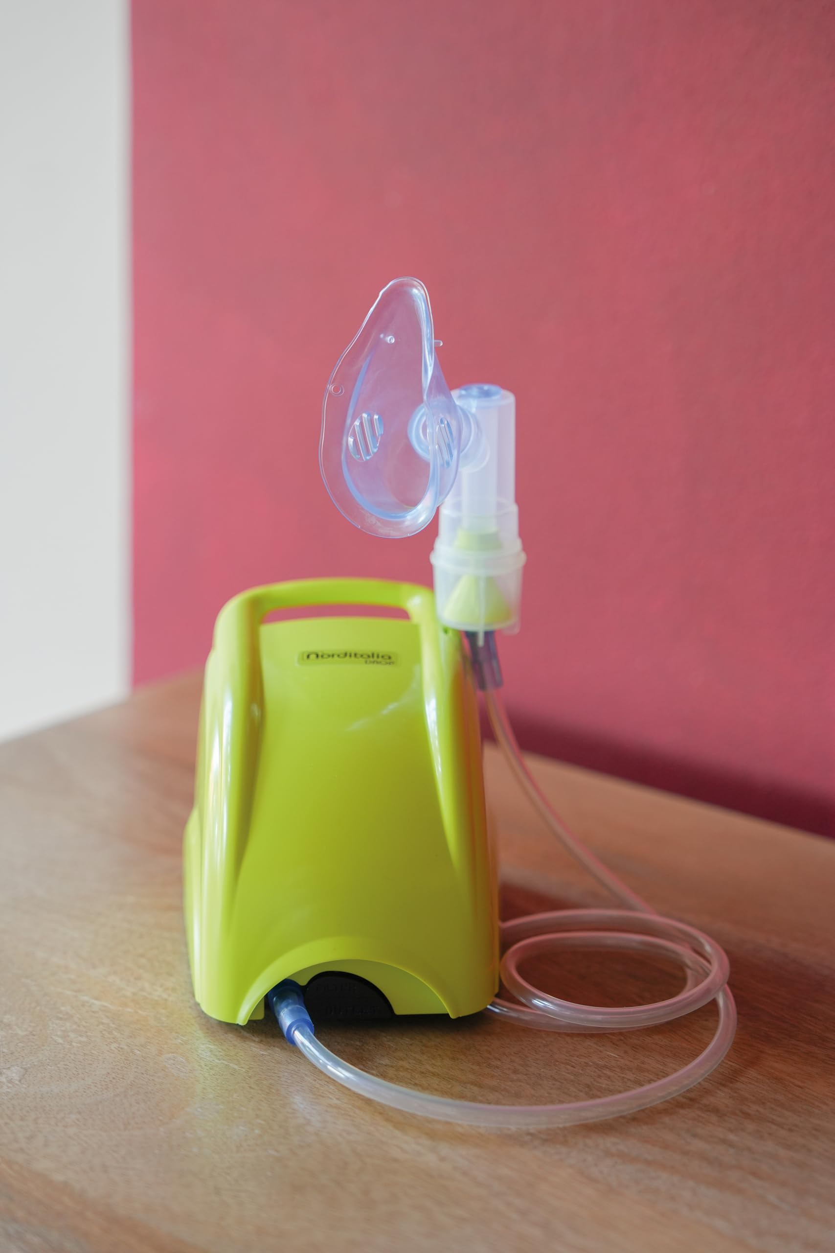 NORDITALIA Drop - Aerosol Portatile Compatto con Accessori Completi - Inalatore Nebulizzatore Silenzioso per Adulti e Bambini