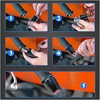 Vista 3 de for Suzuki V-Strom 650 V-Strom650 VStrom 1000 DL1000/V-STROM All Year Motorcycle Handlebars Grips Ends Bar Ends Handlebars Caps (Color : Gold -Black)