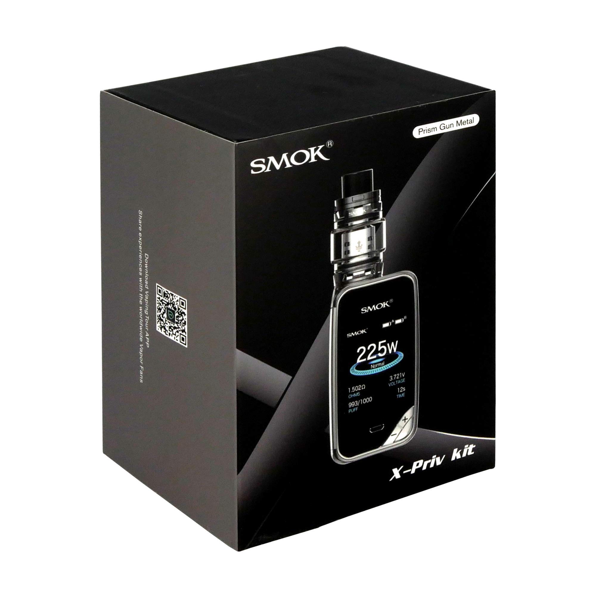 Smok X-Priv + Tfv12 Prince Kit, 225 w, 8.0 ml, Cigarette lectronique,  Couleur Noir/Rouge, Sans Nicotine : Amazon.fr: High-Tech