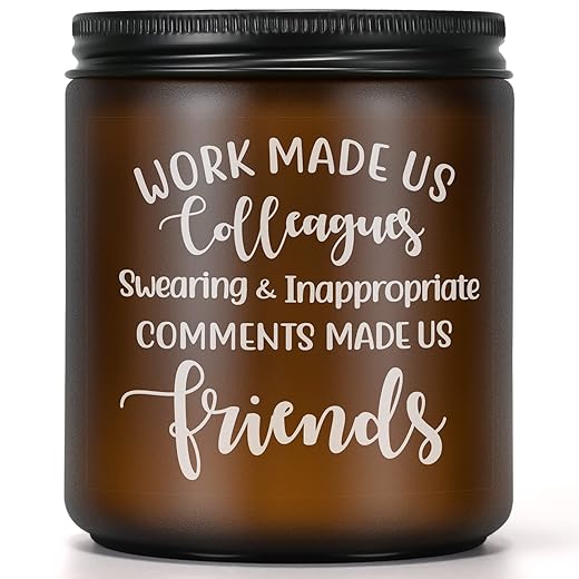 PARDIEUR Funny Coworker Leaving Gifts for Women Men - Farewell Candle Gift for Colleagues Friends Going Away Birthday Christmas Office Goodbye Present for Work Bestie Boss Female Male