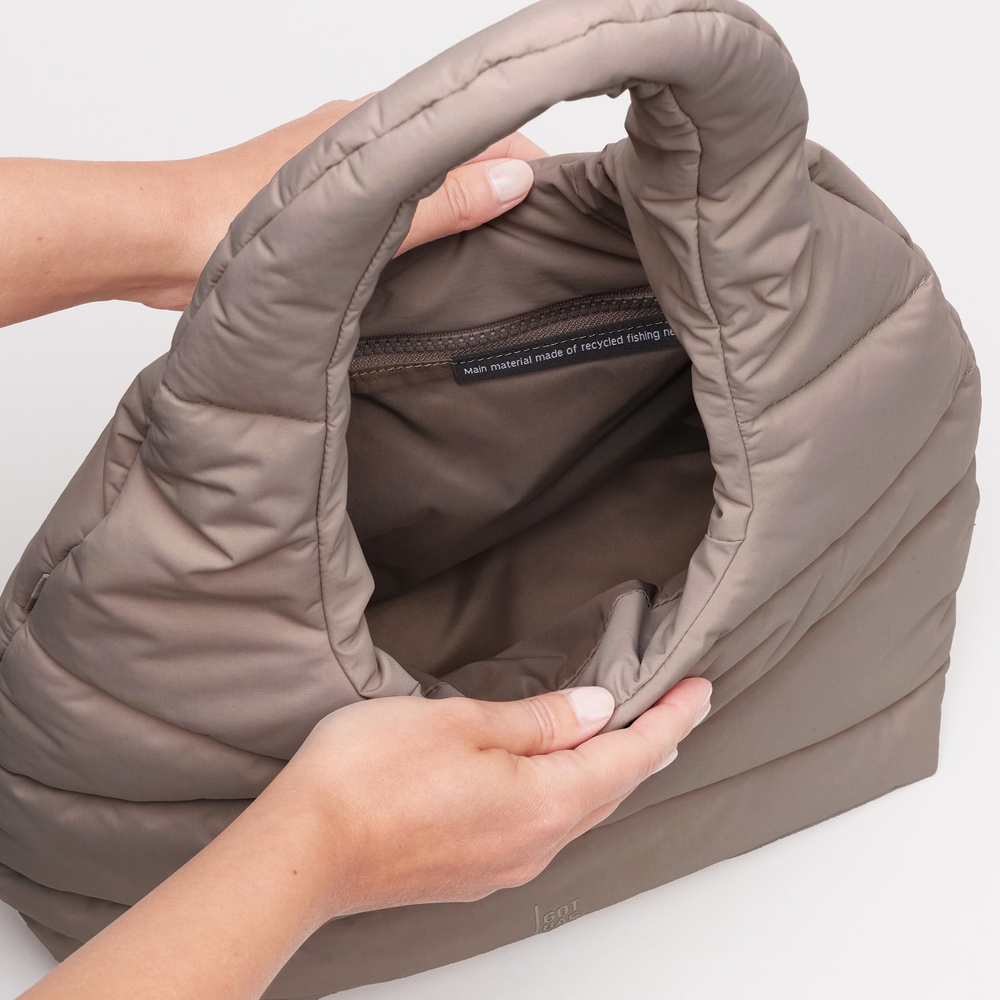 GOT BAG WAVY PUFFER Borsa a Spalla Donna - Borsa Puffy Leggera in Nylon Riciclato - Trapuntata, Sostenibile e alla Moda