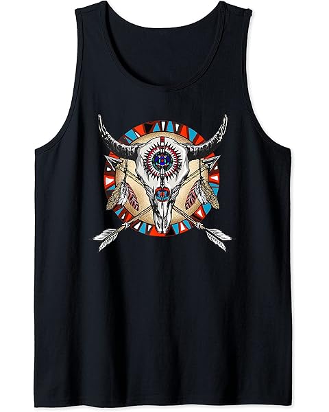 Funny Native American Indian Cross Arrows Gift For Men Women Tank Top