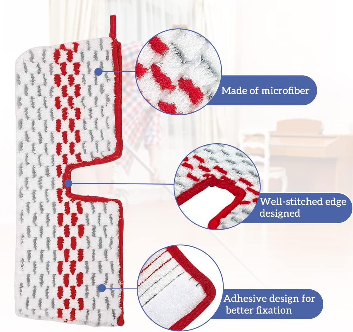 Diteje 5Pcs Washable Replacement Spray Mop Pads Refill Compatible with ProMist MAX Mop : Health & Household