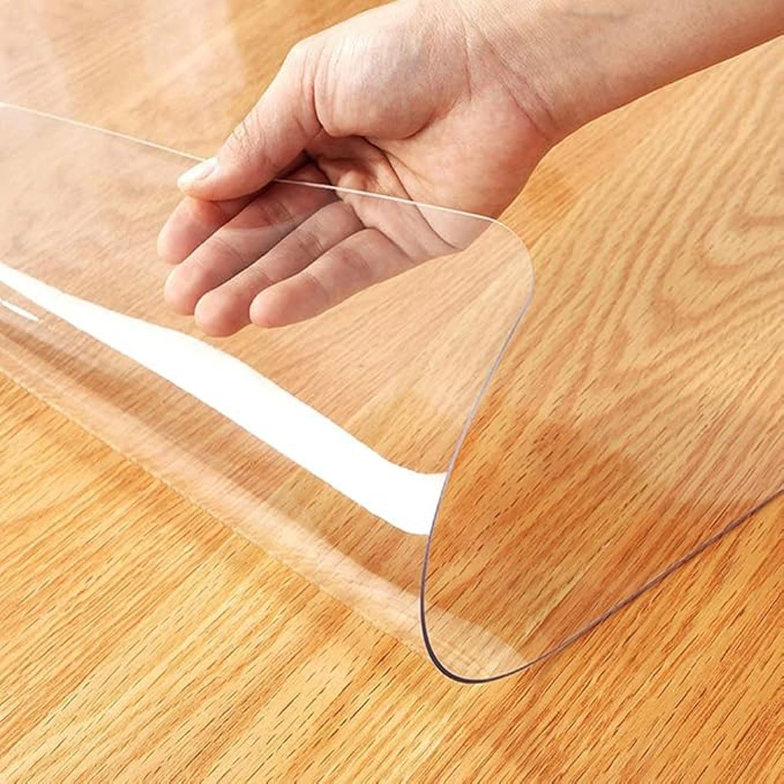 Protector de Cubierta de Mesa Engrosado de 1,5 mm, Mantel Transparente