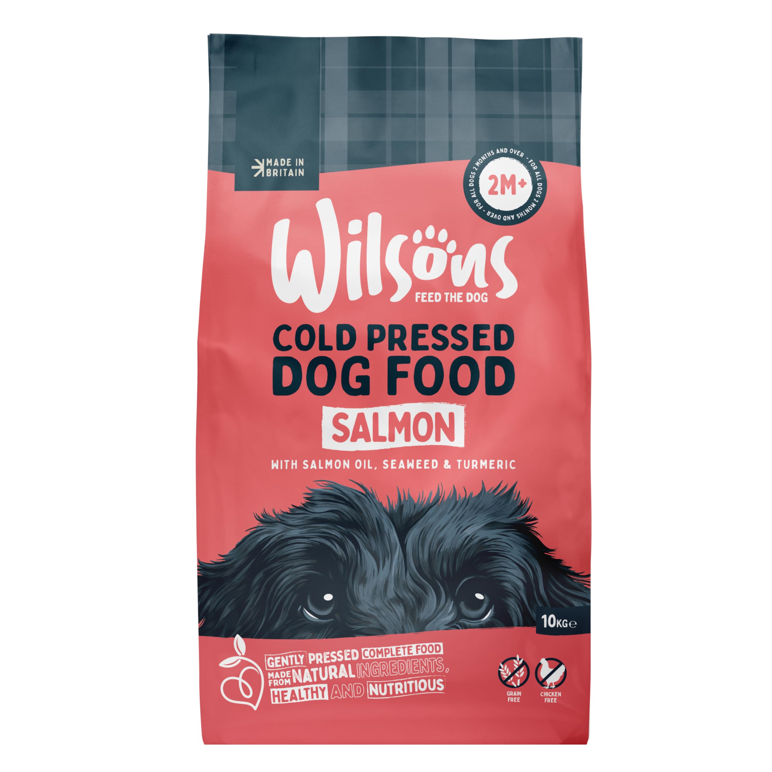 Wilsons - Cold Pressed Dog Food - Complete Dry Meal with Natural, Hypoallergenic Grain Free Ingredients - Introduce Gradually for Best Results - Suitable for Adult Dogs and Puppies 2 Months+ (10kg)