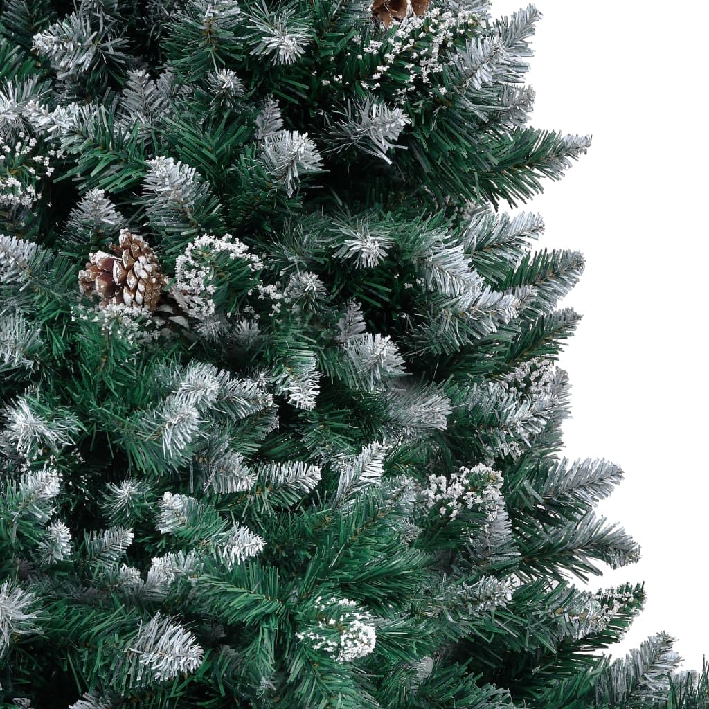 Albero di Natale artificiale con pigne, 180 cm