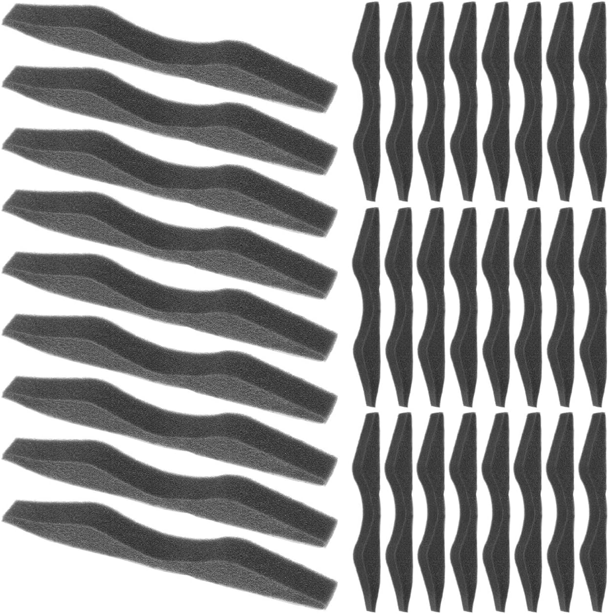 IWOWHERO Nose Bridge Bars Sponge Protection Strip for Glasses Anti-Fog Nose Pads Comfortable Seal with Adhesive Tape Black for Vision