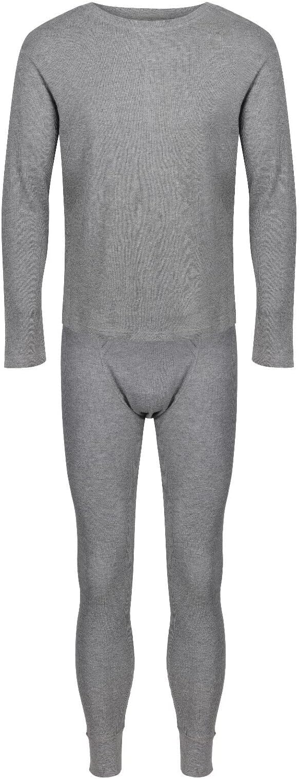 Ex UK StoreMens Thermal Set Long Johns Long Sleeve TOP XS-XXL 2PC Brushed Thermals