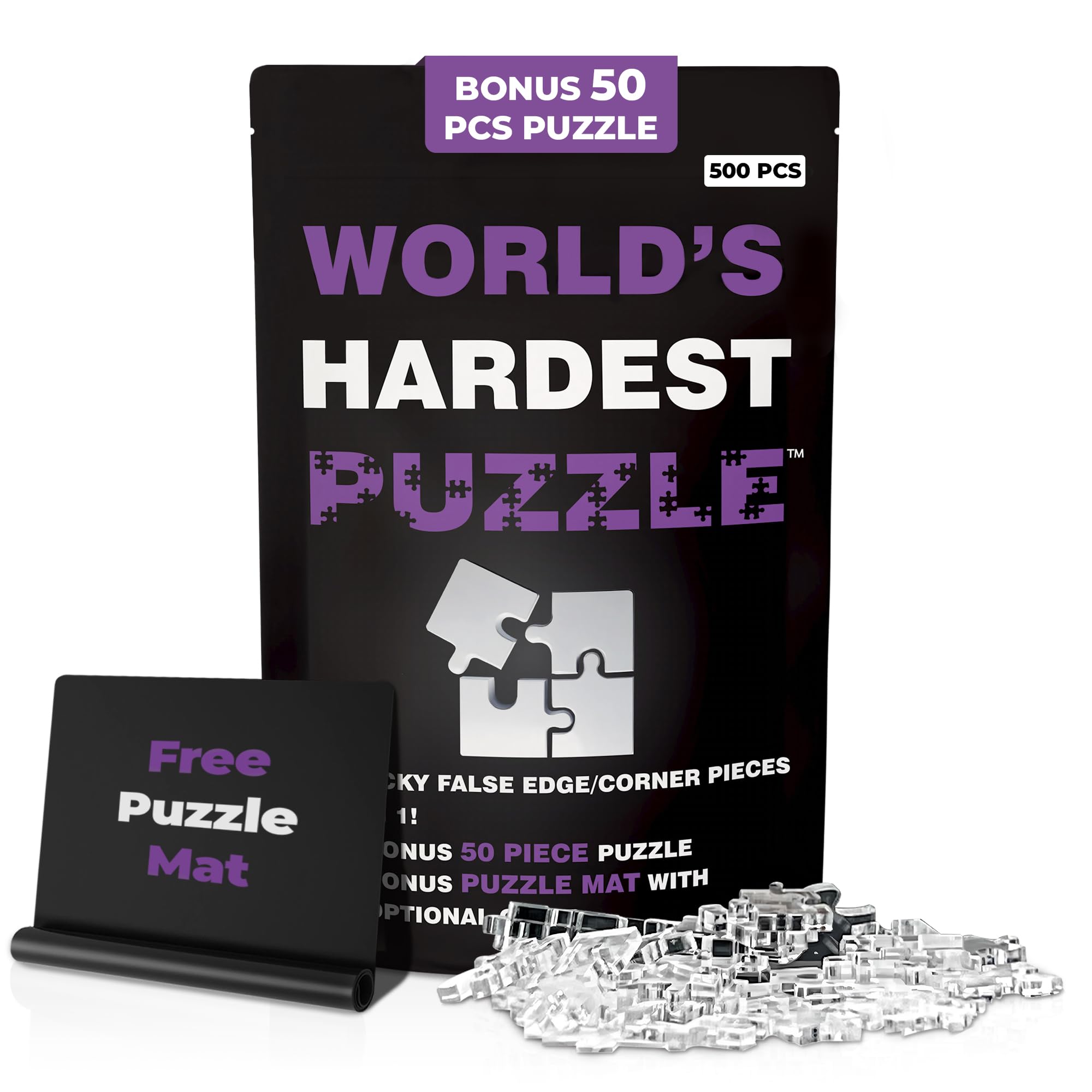 Amazon.com: World's Hardest Puzzle ® - Clear Impossible Puzzle for