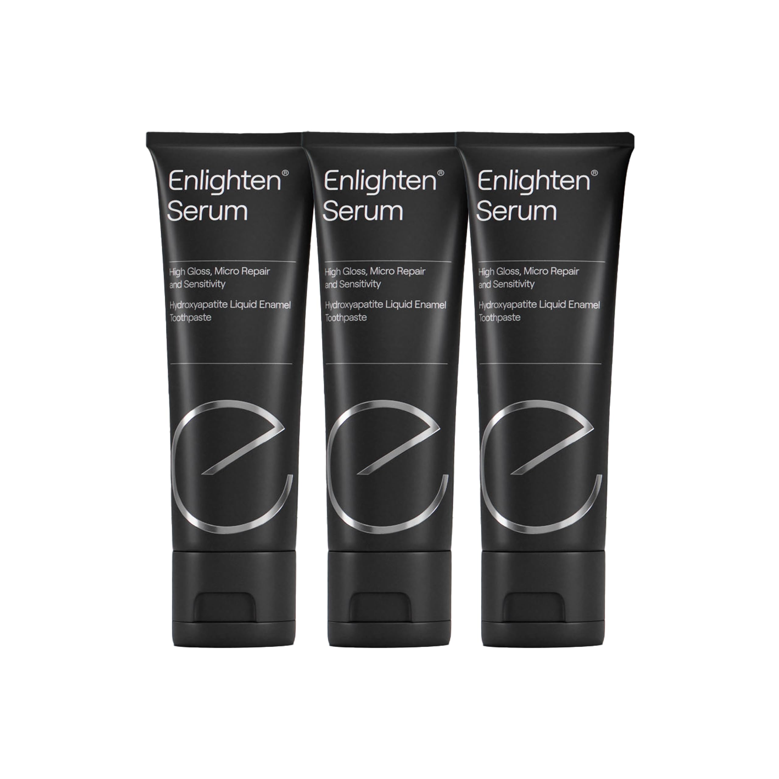 Enlighten Serum – Dentifricio Riparatore per Denti Sensibili, 75 ml – Adatto all’Uso Quotidiano, Ripara lo Smalto, Formula Vegana con Idrossiapatite, Protezione e Rigenerazione - 3 Pezzi