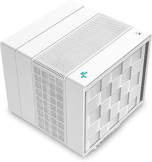 DeepCool Assassin IV WH White CPU Air Cooler Premium 7 Heat Pipes Dual-Tower CPU Cooler White Performance/Quiet Mode 1700RPM 140/120mm FDB Fans PWM 100% Clearance for LGA 1700/1200/115X/20XX AM5/AM4