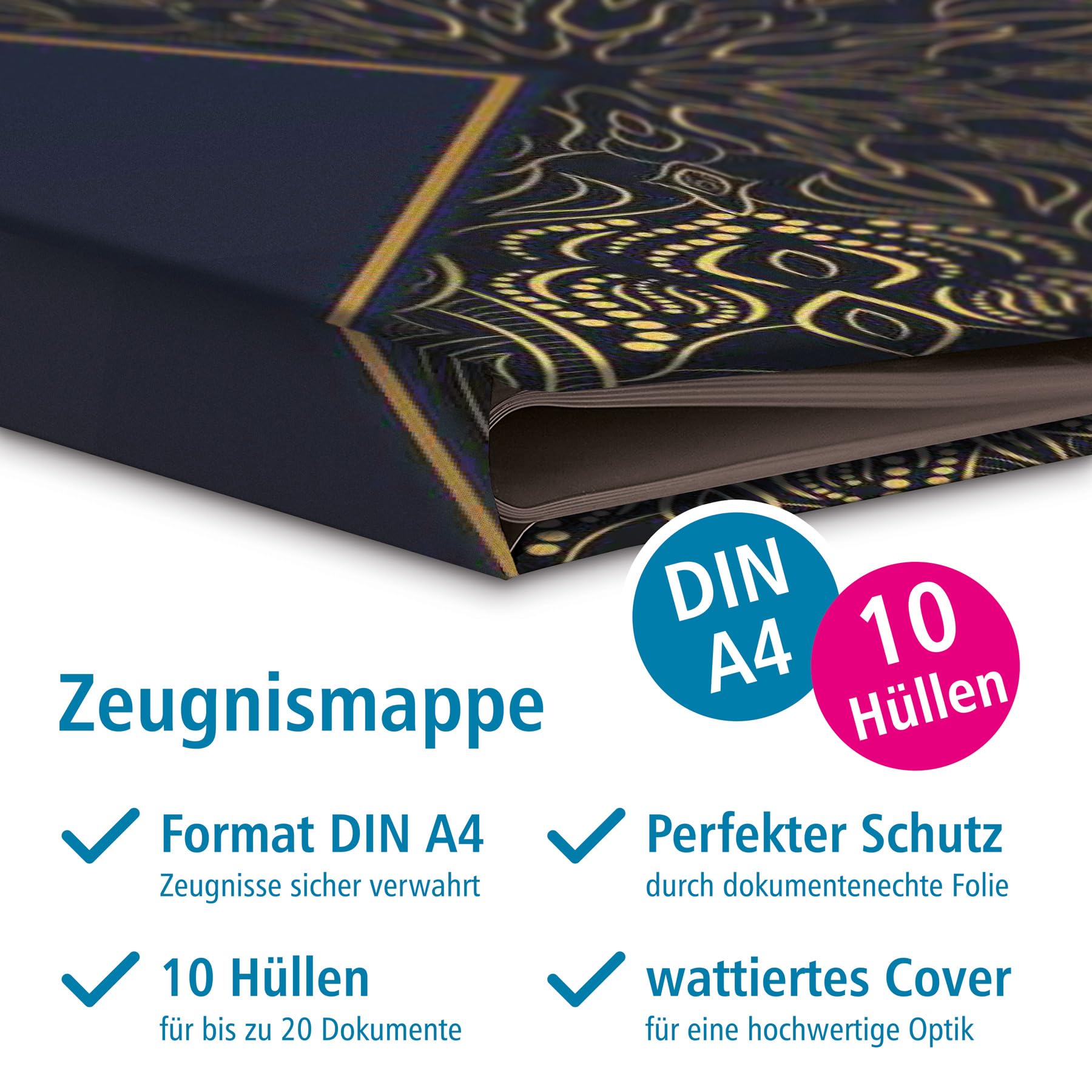 Zeugnismappe / Zeugnisordner A4- Design 122 - personalisierbar mit Namen Zeugnismappe / Zeugnisordner A4- Design 122 - personalisierbar mit Namen