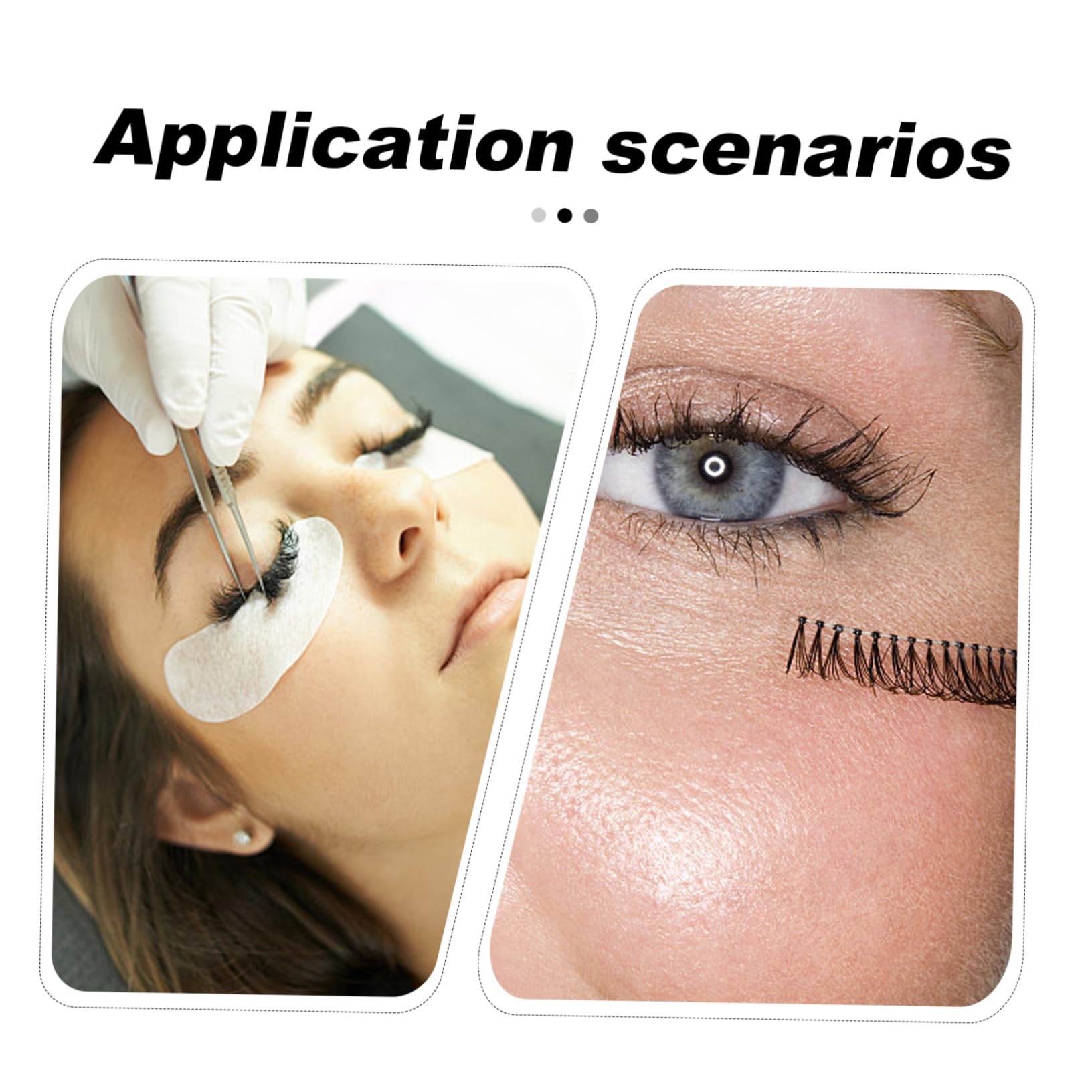 HONMEET Lash Extension Kit Lash Pad Tray Sticker and Silicone Pad for Home Salon