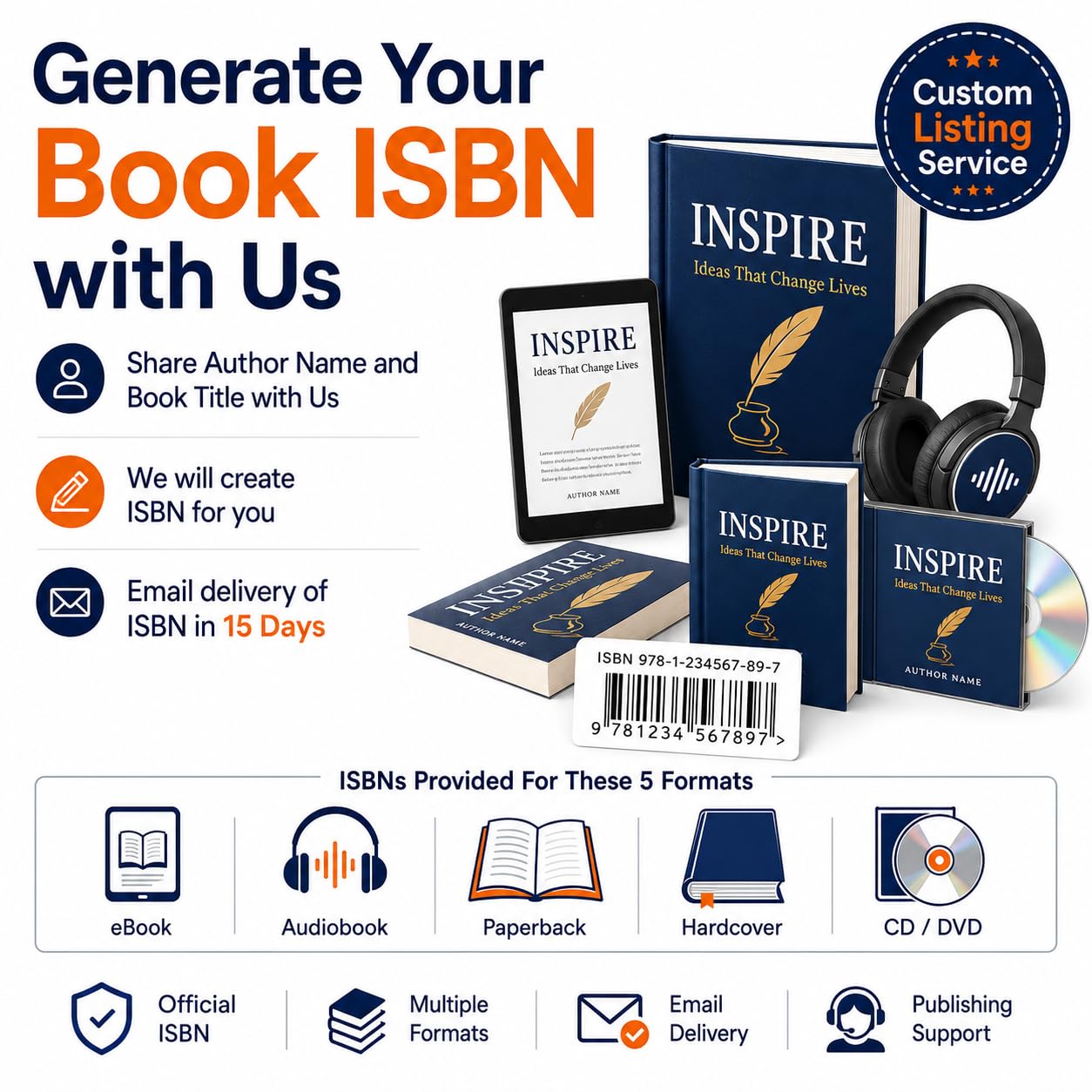 Generate Your Book ISBN with Us. Share Author Name and Book Title with Us. We will Create ISBN for You. (Email Delivery of ISBN in 15 Days)-picture-13