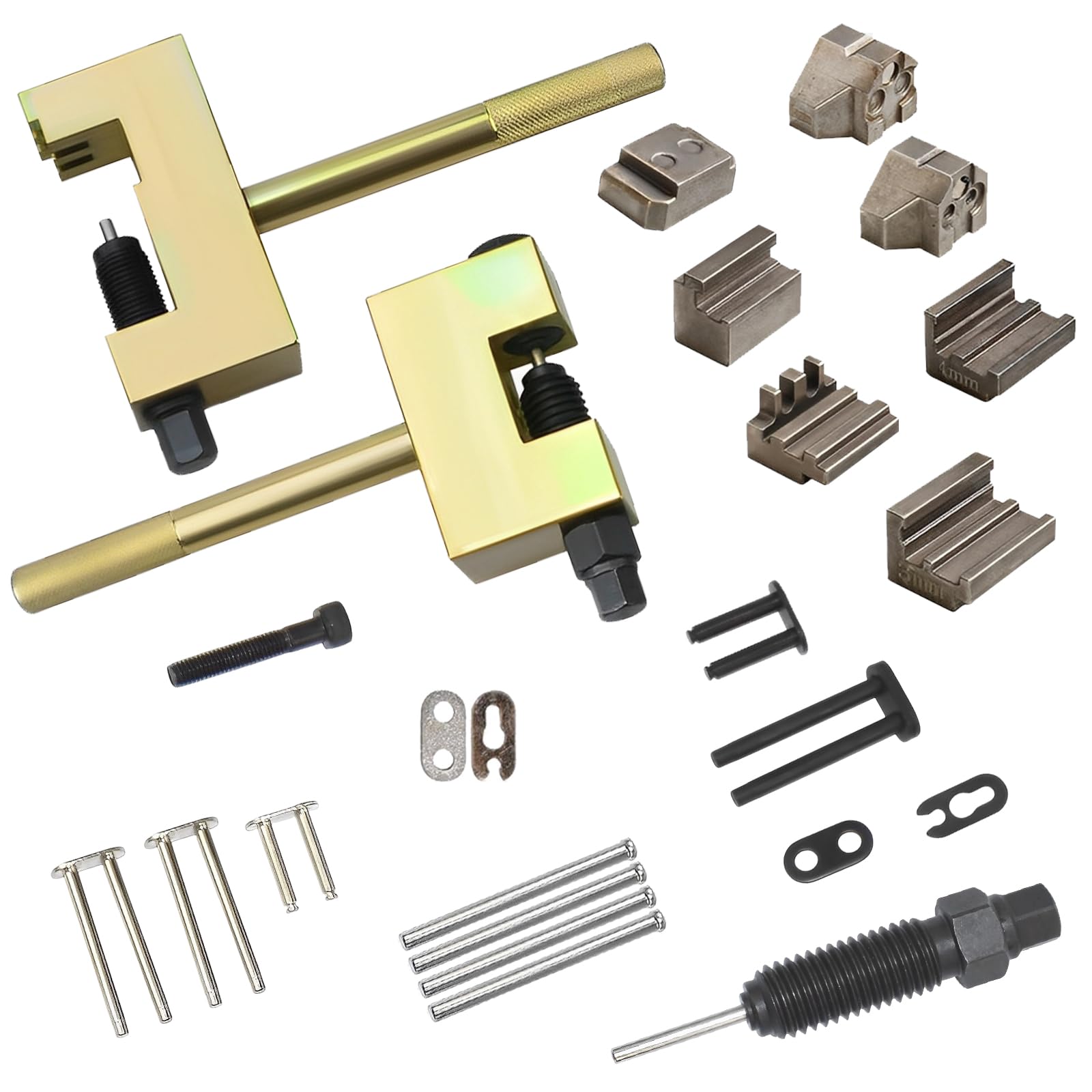 Utensile per rivettare la Catena di distribuzione Compatibile con M-ercedes M271 M272 M102 M103 615 616 per rinnovare e rivettare Le Catene di distribuzione del Motore