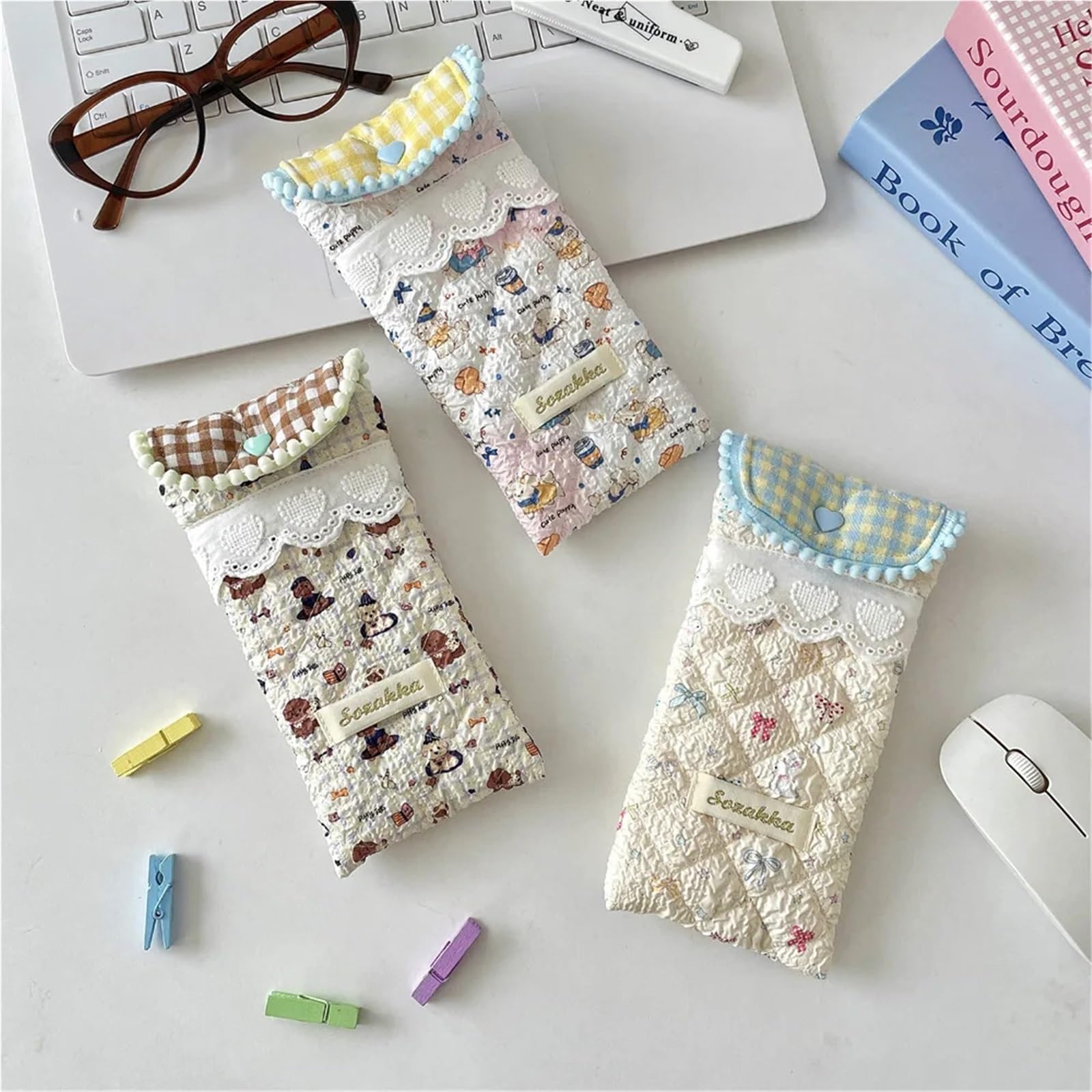 Sonnenbrillen etui Niedliches Weiches Brillenetui Mit Cartoon-Motiv Tragbar Bruchsiche Aufbewahrungstasche For Sonnenbrillen Brillen For Mädchen für Stilvoll Tragbar