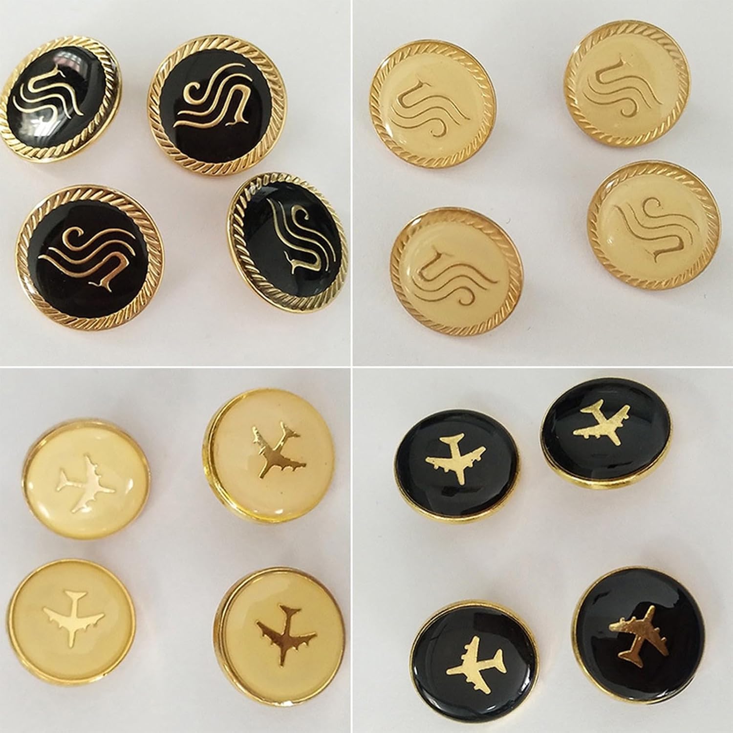 Alloys Clothing Buttons Elegant Styles Uniform Buttons Jackets and Pants for Airline Employees Comfortable