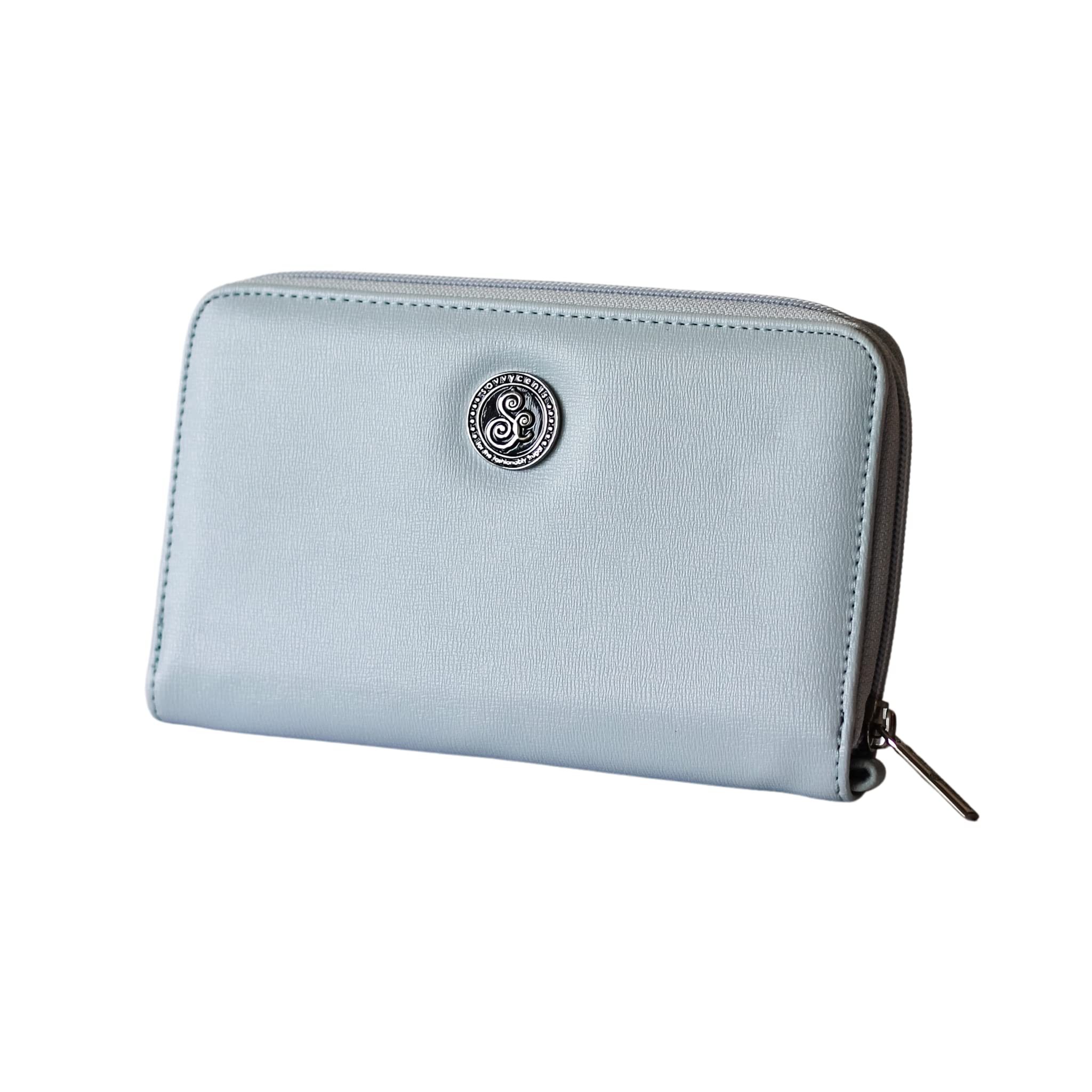 Grey Accordion Zip Wallet With Wristlet Strap COACH® Outlet Long