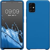 Vista 152 de kwmobile Funda compatible con Samsung Galaxy A52 / A52 5G / A52s 5G - Funda de Teléfono de Silicona TPU con Acabado Suave - Arrecife Azul