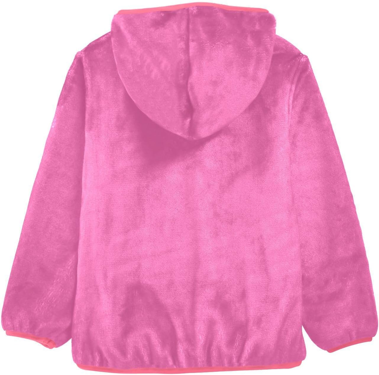 GuoChe Hot Pink Big Girls Jackets With Sherpa Lining