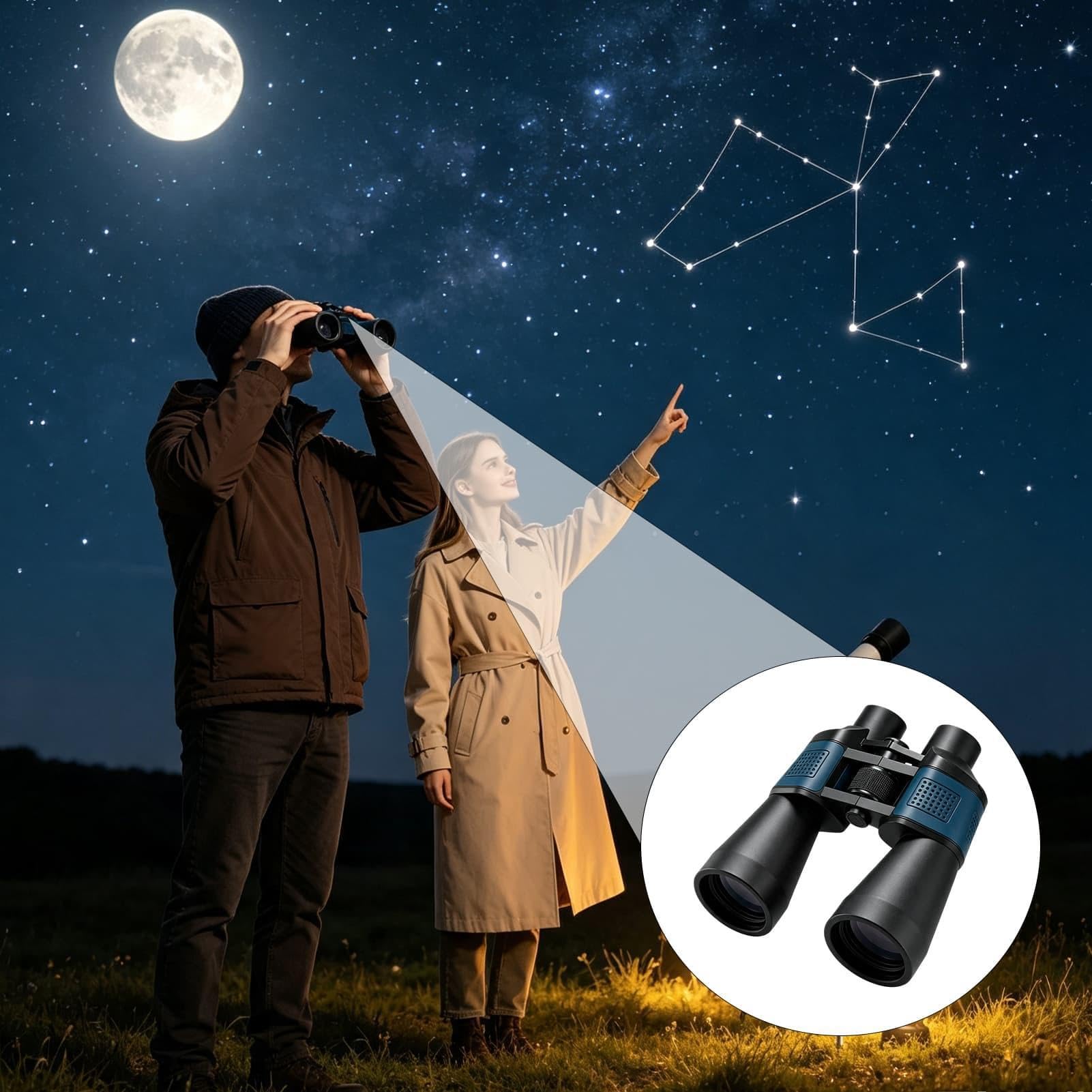Binocolo Compatto Ottica ad Alto Ingrandimento con Visione Notturna
