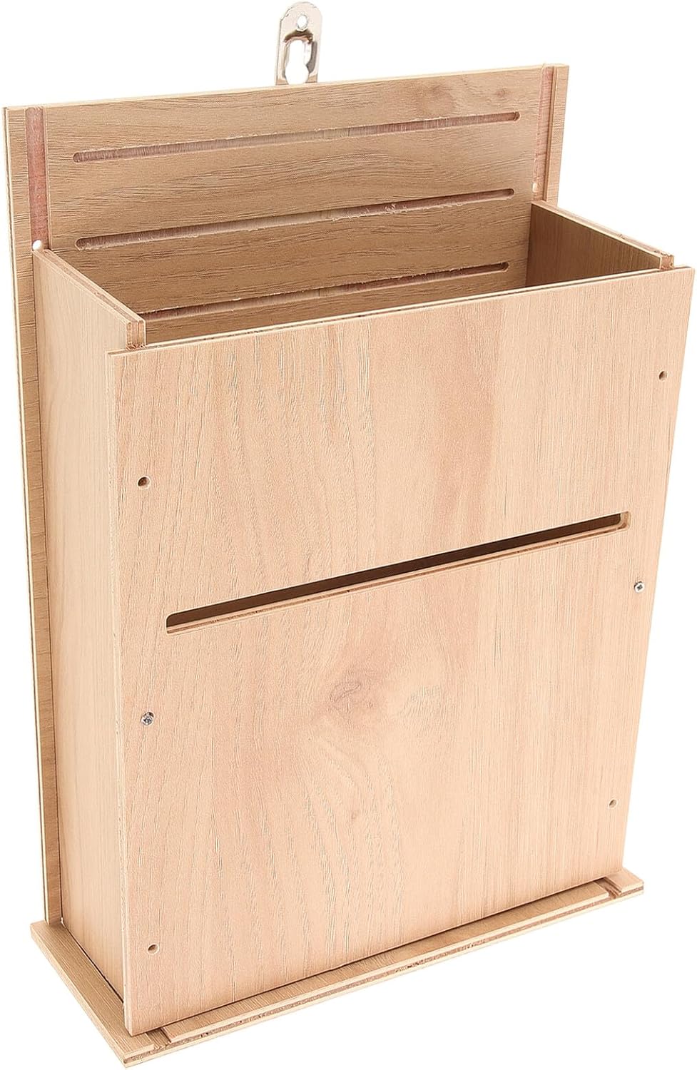 Housoutil Wooden Bat House for Garden Outdoor Bat Shelter Three-Layer Design Handmade Suitable for Courtyard Wildlife Habitat