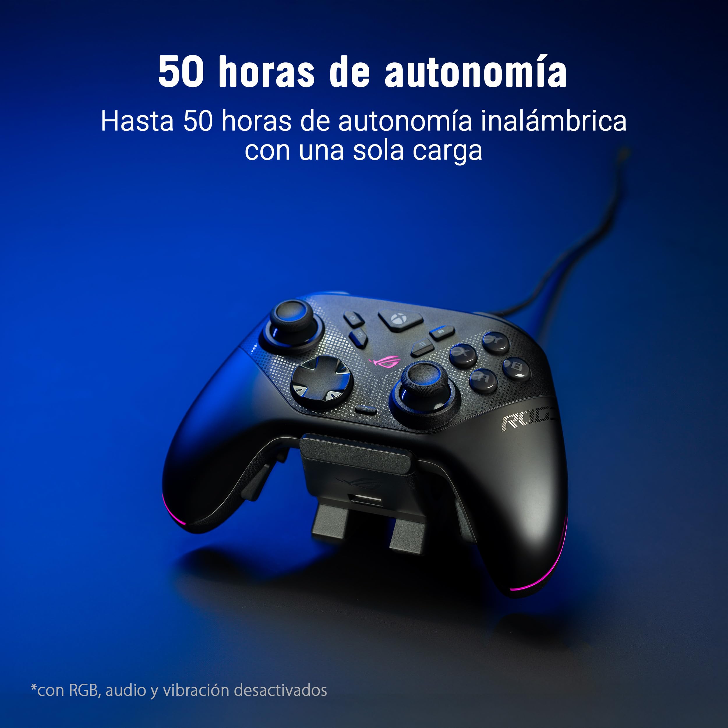 ASUS ROG Raikiri II Xbox Wireless - Mando gaming con joysticks TMR, compatible con Xbox/PC/Ally, frecuencia de sondeo de 1000 Hz, gatillos de dos modos, 4 botones traseros, hasta 50h de batería