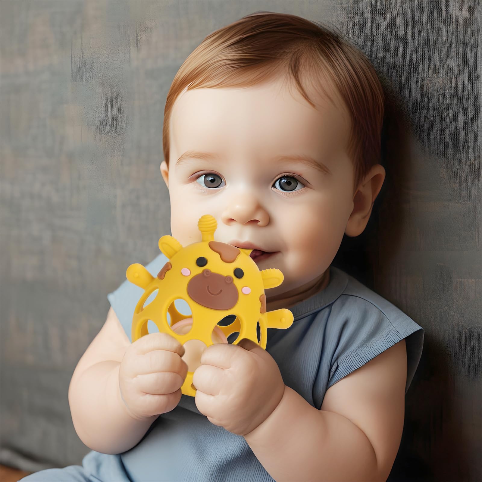Venditer Baby Teething Rattle Toy Grasping Ball with Rattle - Image 4