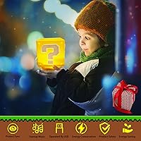 Vista 5 de Super Bros Mini Night Light Question Block Toys Night Light for Kids Square Brick USB ith Game Sound Effects Lamp for Desktop as Gifts for Kids