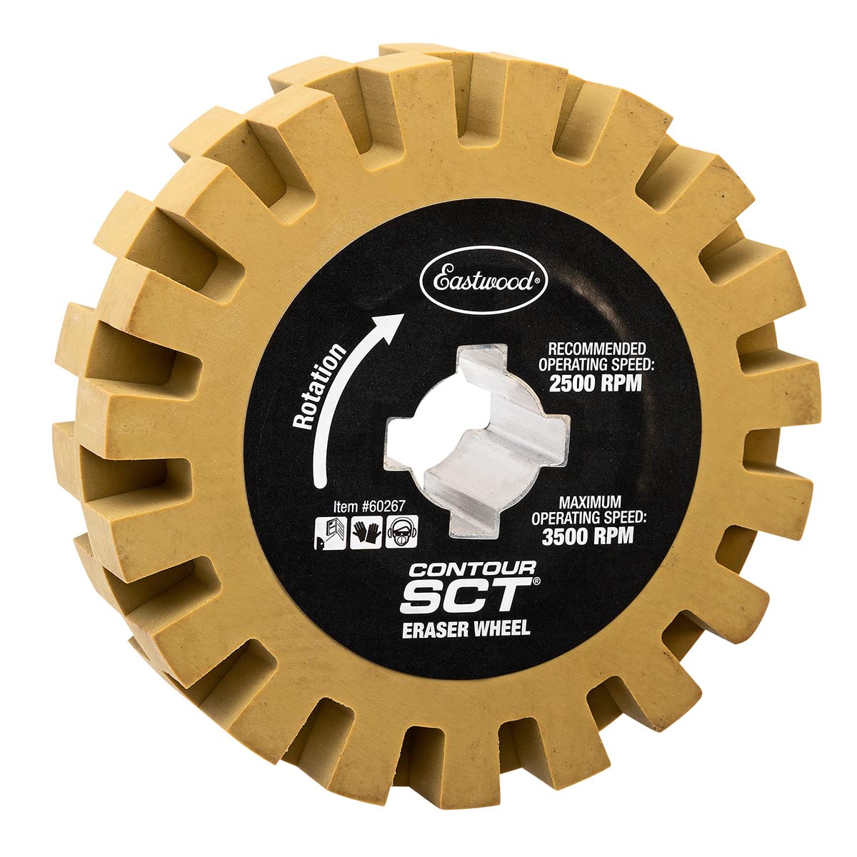 Eastwood Contour SCT Surface Conditioning Tool Narrow Eraser Wheel for Removing Vinyl Decals and Graphics