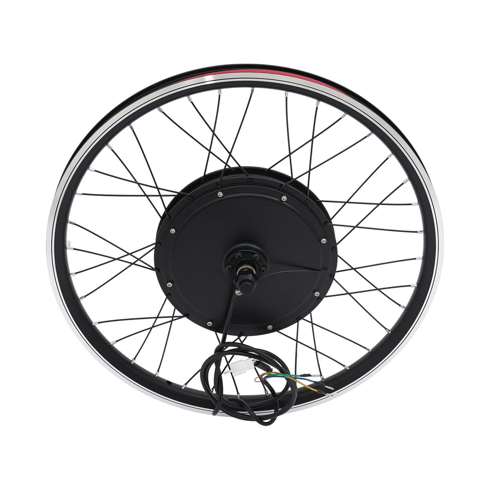 Kit di conversione per bicicletta elettrica da 48 V, 1000 W, con LCD, ruota anteriore da 24", per biciclette elettriche da città, biciclette elettriche fuoristrada (anteriore)