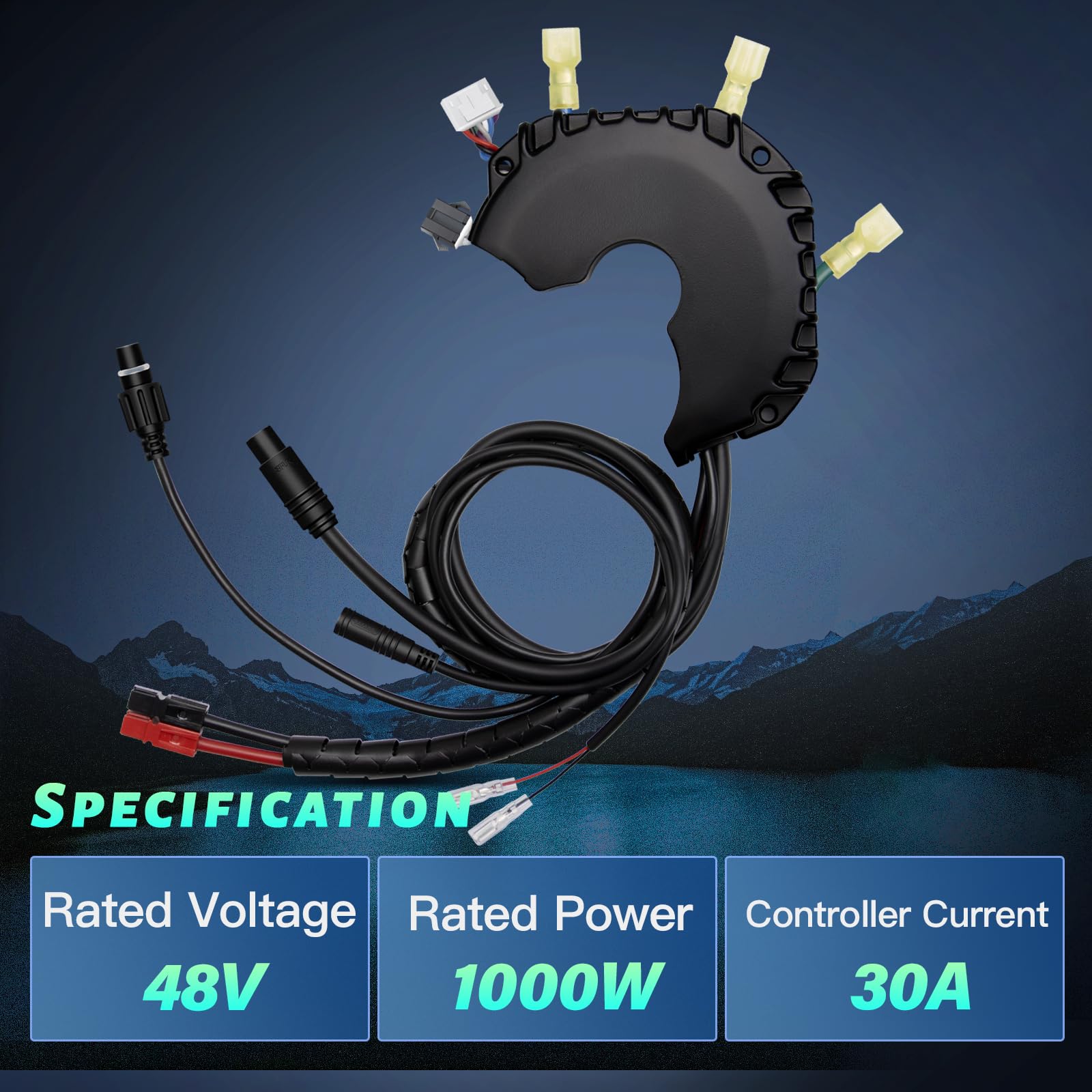 BAFANG Controller UART Version 36V/48V/52V 250W/350W/500W/750W/1000W für BBS01B BBS02B BBS-HD Mittelmotor, Mittelmotor Controller für Elektrofahrrad Mid Drive Umbausatz Aktuelles Modell