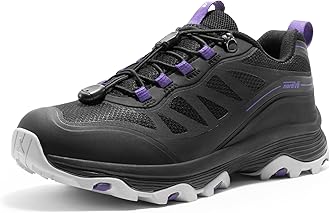NORTIV 8Women's Waterproof Hiking Shoes Quick Laces Outdoors Walking Trekking Camping Tennis Sneakers