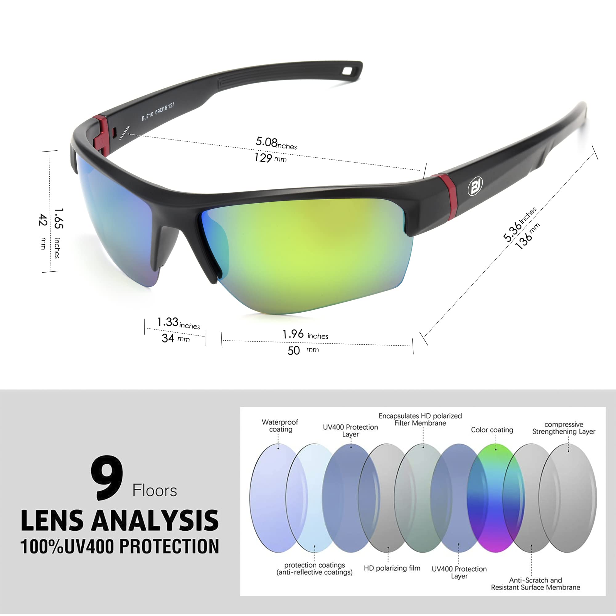 Occhiali da sole galleggianti polarizzati da pesca per uomini e donne kayak surf ombra sport acquatici occhiali protezione UV