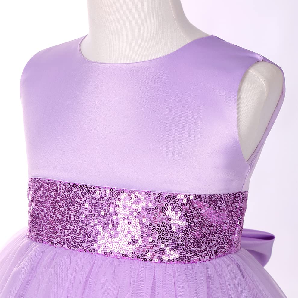 Girls Dress Set Bridesmaid Wedding Princess Children's Birthday Ball Party Show Evening4