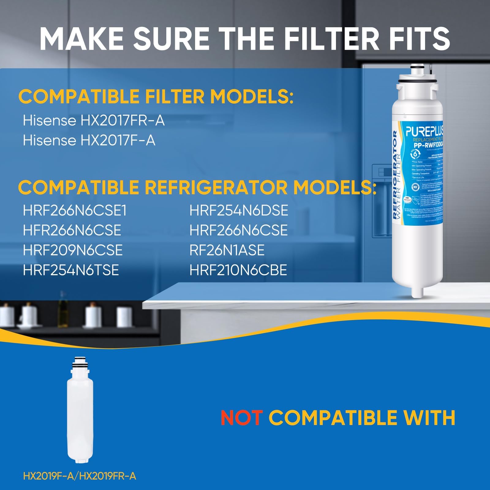 Amazon.com: PUREPLUS HX2017FR-A/HX2017F-A, Compatible with Hisense