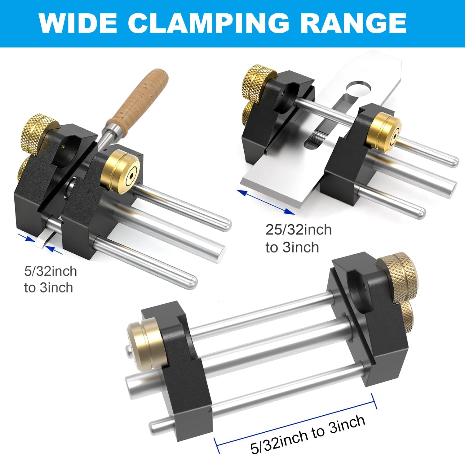 Chisel Sharpening Jig Kit Wood Honing Guide System for Woodworking Chisels and Planes (5/32" to 3") with Sharpening Angle Fixture, Angle Gauge from 10° to 45°