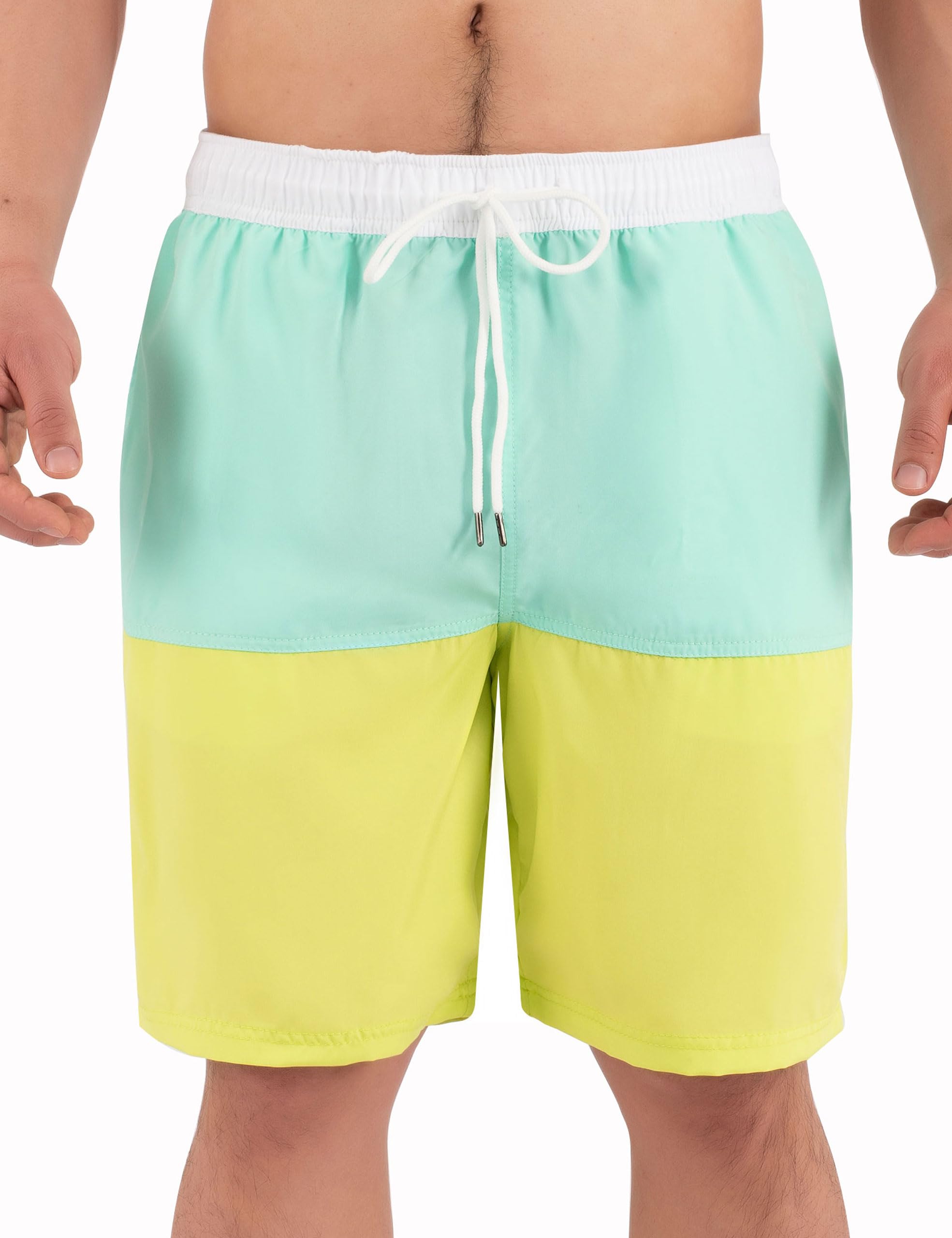 SMONTY Mens Swim Trunks Quick Dry Swimming Shorts Beach Bathing Suit