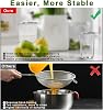 2Pack Pulp Strainer for Nama J2, Cold Press Juicer Suitable for Nama J2 Juicer Secondary Fine Filter Accessories, 5.5 in & 4.2in 304 Stainless Steel