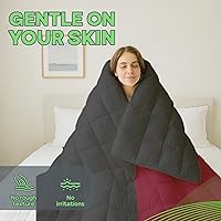 Vista 2 de Sacred Thread Edredón reversible – Poliéster y rayón derivado del relleno de edredón de bambú, para todas las estaciones, relleno alternativo al