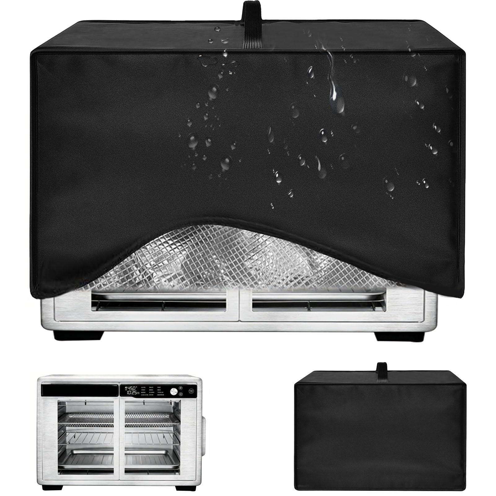 Air Fryer Cover Dust Cover for Gourmia French Door Air Fryer Oven GTF3588S-XL 37 Qt Convection Toaster Oven,18.90"*16.14"*12.99" Heat-Resistant Waterproof Dust-proof Kitchen Appliance Covers