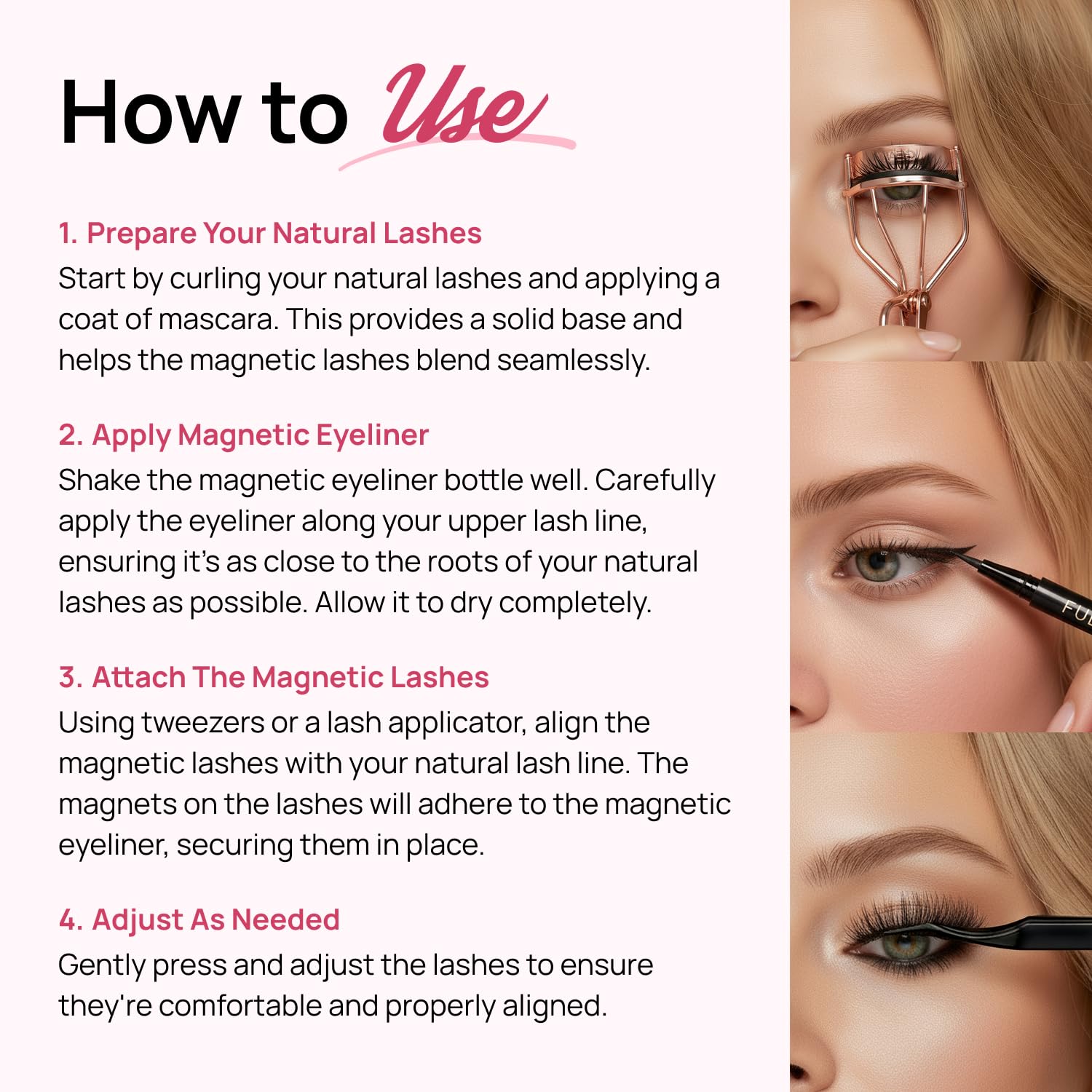 Full Out Glam BackSpot Liner Magnetic Eyeliner, Ultra Strong All-Day Hold for Magnetic Eyelashes, Water and Sweat Proof, Easy to Apply Ultra-Precise Tip, Contains One Eyeliner Pen - Image 4