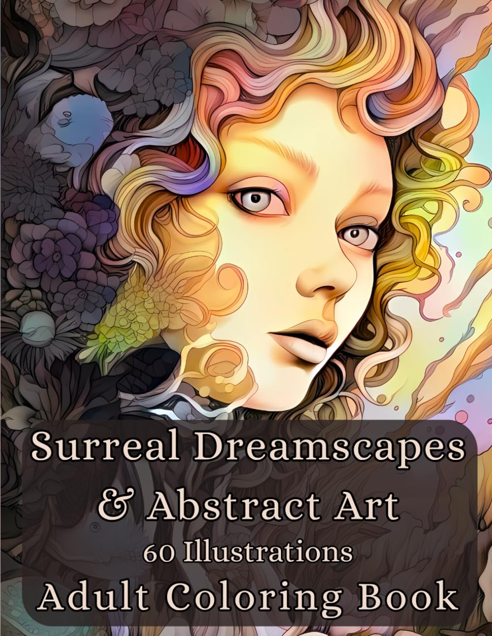 Surreal Dreamscapes & Abstract Art: 60 Illustrations - Adult Coloring Book for Stress Relief and Relaxation