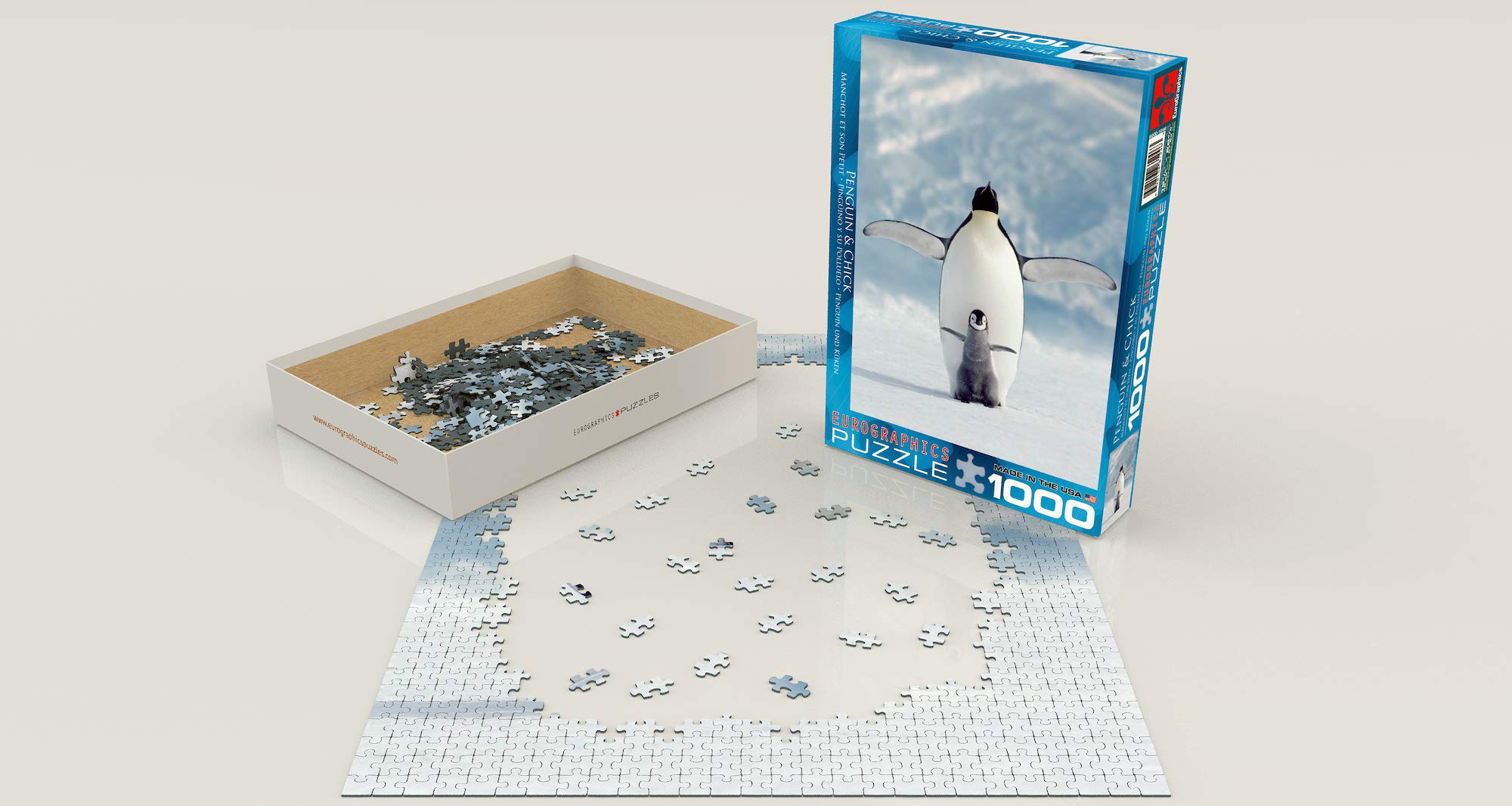 Amazon.com: Eurographics Penguin and Chick 1000-Piece Puzzle