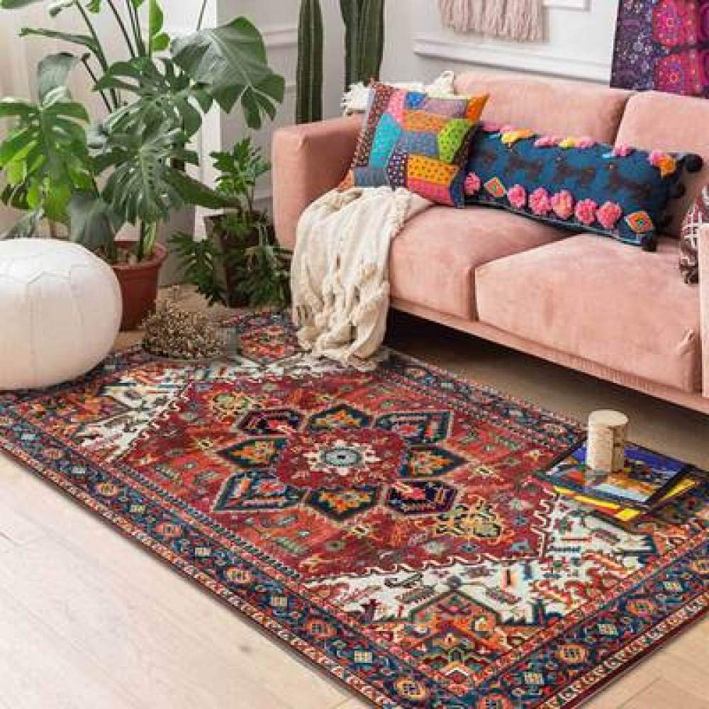 Tappeto Soggiorno Moderno Stile folk country geometrico Lavabile Tappeti Home Decorate Tappeti Home Morbida Carpets 140×200CM (4ft7"x 6ft6")