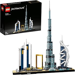 LEGO 21052 Architecture Dubai Building Kit for Kids and Adults, Dubai Skyline, Display Model