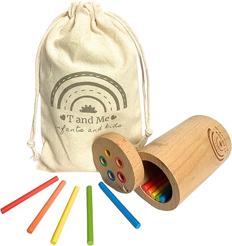 Palitos T and Me para niños, habilidades motoras finas, juguetes de publicación Montessori, juguetes sensoriales de madera, juguetes educativos para